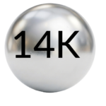 14K White Gold