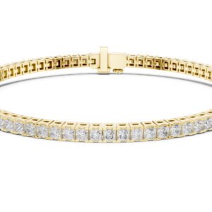 Princess-Cut Lab Diamond Bracelet