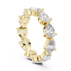 Pear Shaped Lab Grown Diamond Ring