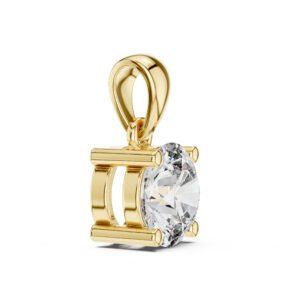 Round Brilliant Solitaire Lab Diamond Pendant